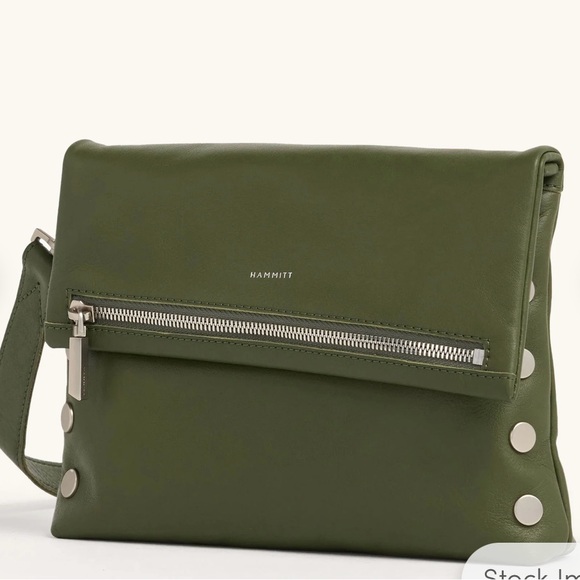 Hammitt Medium VIP in Landscape Green with Brushed Silver - Picture 1 of 11